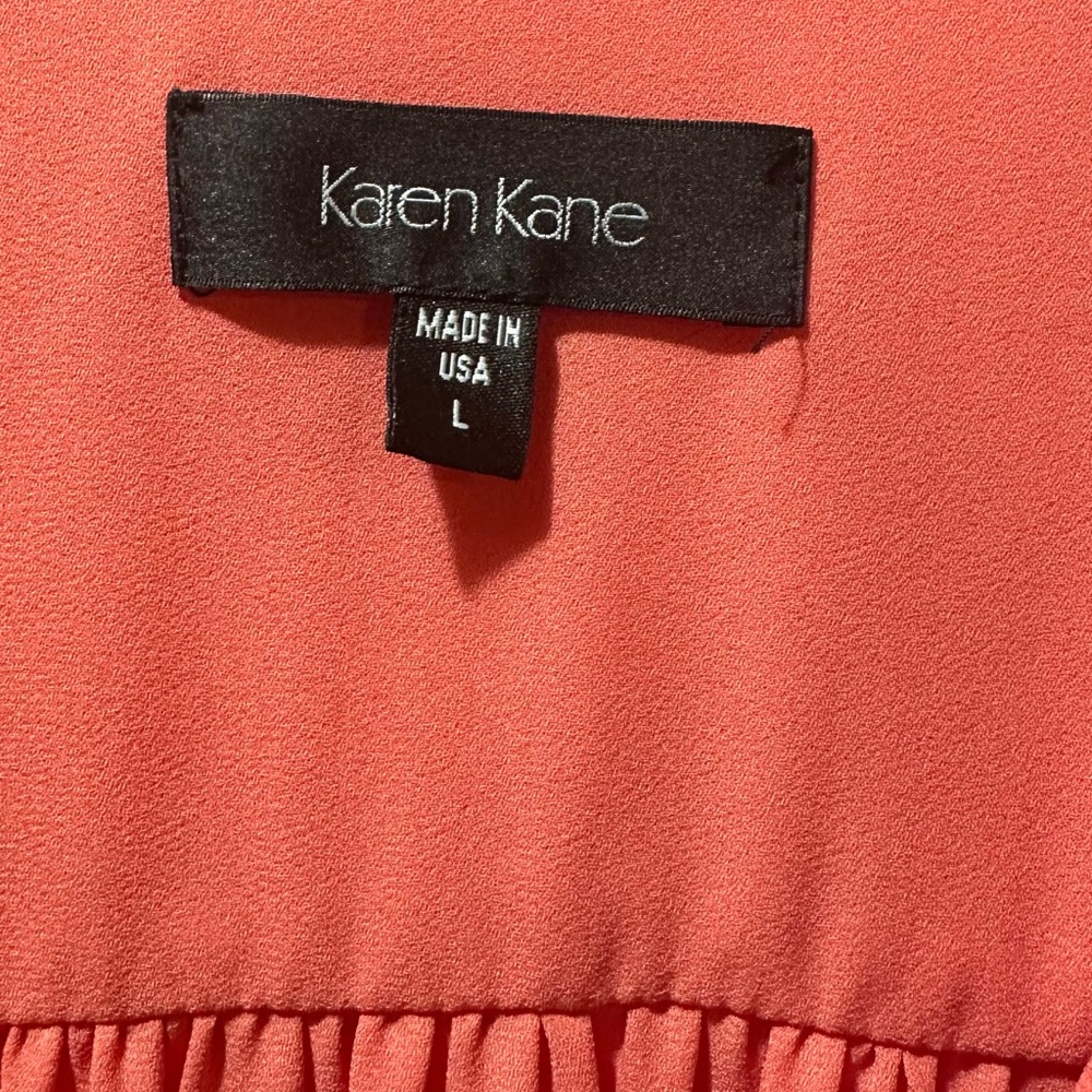 Karen Kane Coral Cuffed Sleeve Blouse - Picture 4 of 6